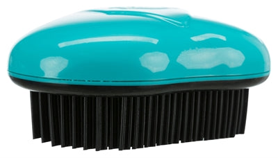Trixie Textielborstel Zwart / Turquoise 7X10 CM - 0031 Shop