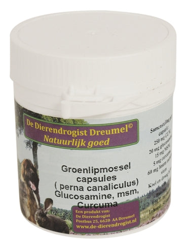 Dierendrogist Groenlipmossel Met Glucosamine / Msm / Curcuma - 0031 Shop