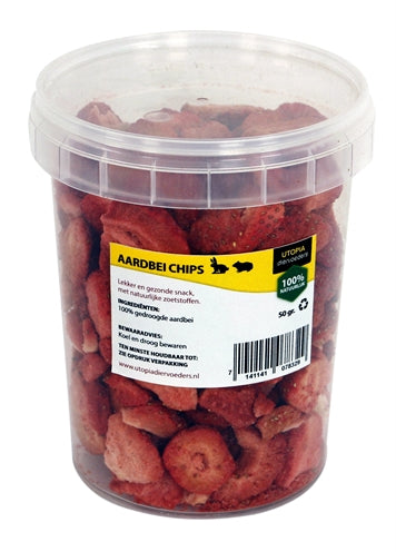 Utopia Aardbei Chips 50 GR - 0031 Shop