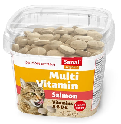 Sanal Cat Multi Vitamin Salmon Snacks Cup 100 GR - 0031 Shop