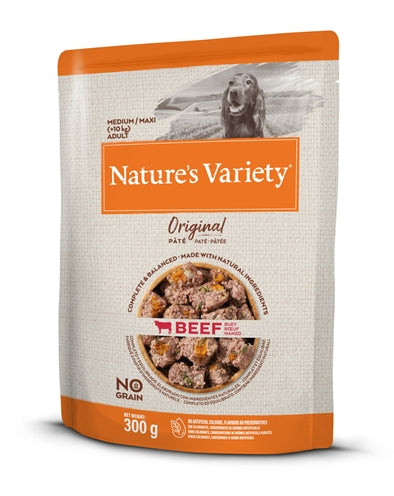 Natures Variety Original Adult Medium / Maxi Pouch Beef No Grain 300 GR - 0031 Shop