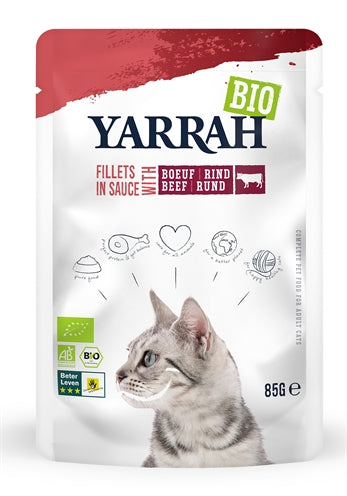 Yarrah Cat Biologische Filets Met Rund In Saus 14X85 GR - 0031 Shop