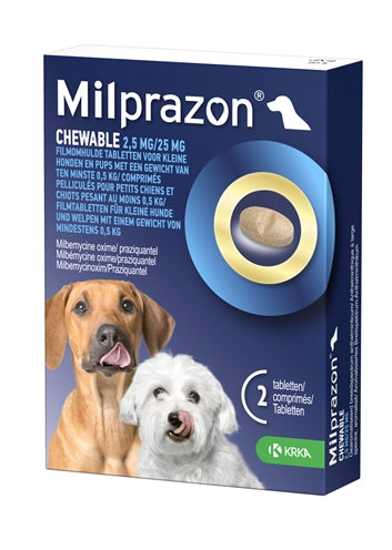 Krka Milprazon Kauwtabletten Ontwormingstabletten Hond - 0031 Shop