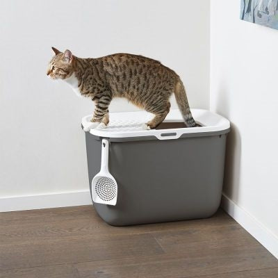 Savic Kattenbak Hop In Antraciet / Wit 58,5X39X39,5 CM - 0031 Shop