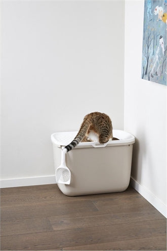 Savic Kattenbak Hop In Mocca / Wit 58,5X39X39,5 CM - 0031 Shop