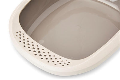 Savic Kattenbak Happy Planet Gizmo Met Rand Mocca / Warmgrijs 44X35,5X12,5 CM - 0031 Shop