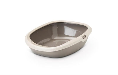 Savic Kattenbak Happy Planet Gizmo Met Rand Mocca / Warmgrijs 44X35,5X12,5 CM - 0031 Shop