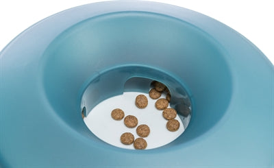Trixie Slowfeeding Rocking Bowl Kunststof / Tpr Grijs / Blauw 23X23 CM 500 ML - 0031 Shop