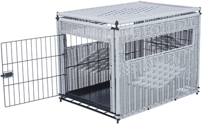 Trixie Bench Homekennel Polyrotan Lichtgrijs 58X77X60 CM - 0031 Shop