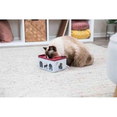 Trixie Cat Activity Rod Box Wit / Bordeaux 20X16X12 CM - 0031 Shop