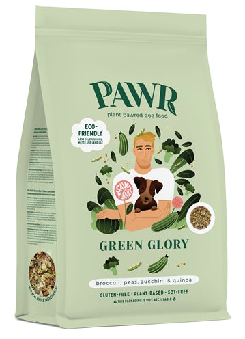 Pawr Plantaardig Green Glory Broccoli / Erwten / Courgette / Quinoa 750 GR - 0031 Shop