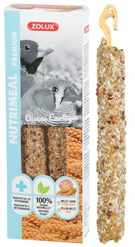 Zolux Nutrimeal Stick Tropische Vogel Gele Gierst 110 GR 3 ST - 0031 Shop
