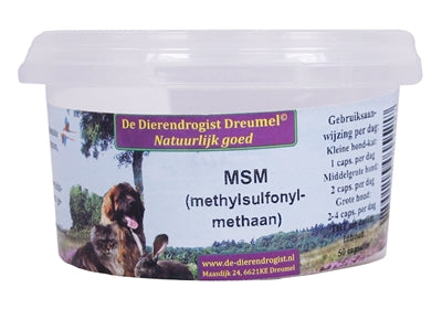 Dierendrogist Msm Capsules 50 ST - 0031 Shop