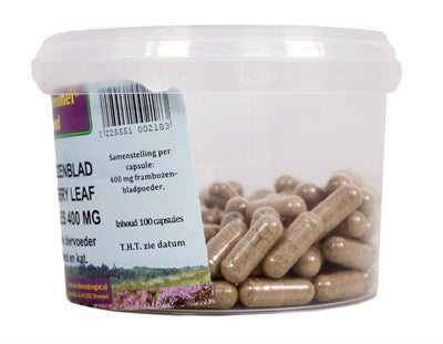 Dierendrogist Frambozenblad Capsules 400 Mg 100 ST - 0031 Shop