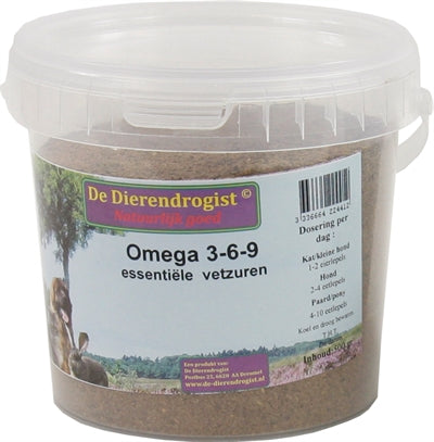 Dierendrogist Omega 3-6-9 Vetzuren 500 GR - 0031 Shop