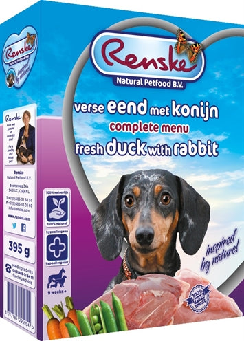 Renske Vers Vlees Eend / Konijn 395 GR (10 stuks) - 0031 Shop