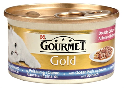 Gourmet Gold Luxe Mix Zeevis In Saus Met Spinazie 85 GR (24 stuks) - 0031 Shop