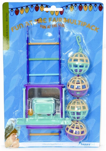 Happy Pet Bird Toy Mp Bal/Ladder/Perch 22X10X4 CM - 0031 Shop