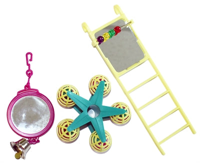 Happy Pet Bird Toy Mp Spiegel/Ladder/Carousel 20X9X4 CM - 0031 Shop