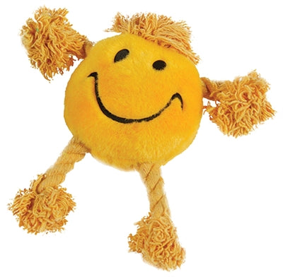Happy Pet Happy Faces Pluche Smiley Geel 29X26X8 CM - 0031 Shop