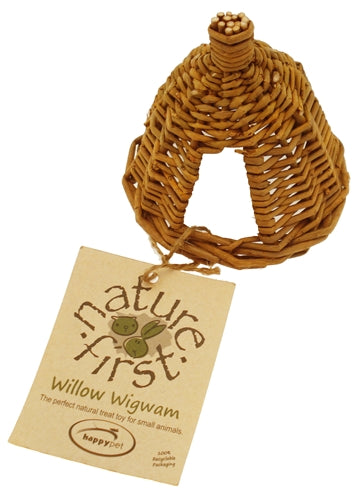 Nature First Happy Pet Wilgen Wigwam SMALL 12,5X12,5X13,5 CM - 0031 Shop