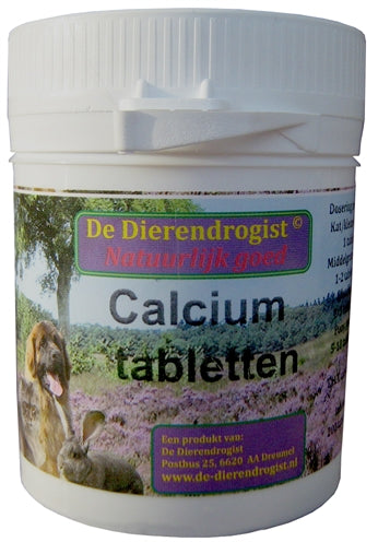 Dierendrogist Calcium Tabletten 100 STUKS - 0031 Shop