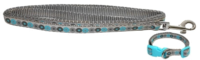 Little Rascals Puppy Halsband Met Lijn Blauw 22,5-36 CM - 0031 Shop