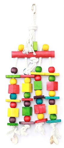 Happy Pet Speelgoed Block N Beads Papegaai 45X16 CM - 0031 Shop
