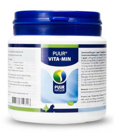 Puur Natuur Vita-Min (Vitaminen En Mineralen) Hond En Kat - 0031 Shop