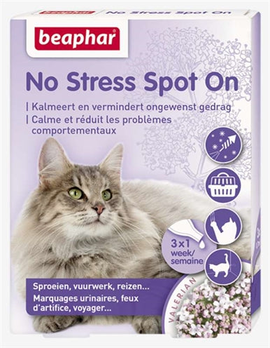 Beaphar No Stress Spot On Kalmeert En Stimuleert Goed Gedrag Kat 3 PIP - 0031 Shop